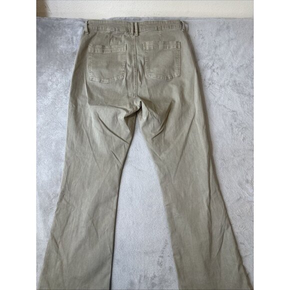 Pistola Size 32 Khaki Utility Patch Pocket Flare Leg Pants - Picture 11 of 12